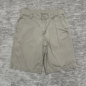 The North Face Shorts Mens 32 Beige Pleated Chino Cotton Casual Pockets